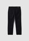 Black pure cotton five-pocket trousers_1