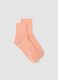 Pink ribbed stretch-cotton socks_0