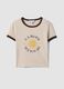 White stretch cotton regular-fit T-shirt with print_4