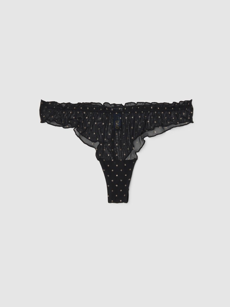 Black polka dot Brazilian briefs_4