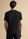 T-shirt nera in misto cotone traspirante e ad asciugatura rapida_3