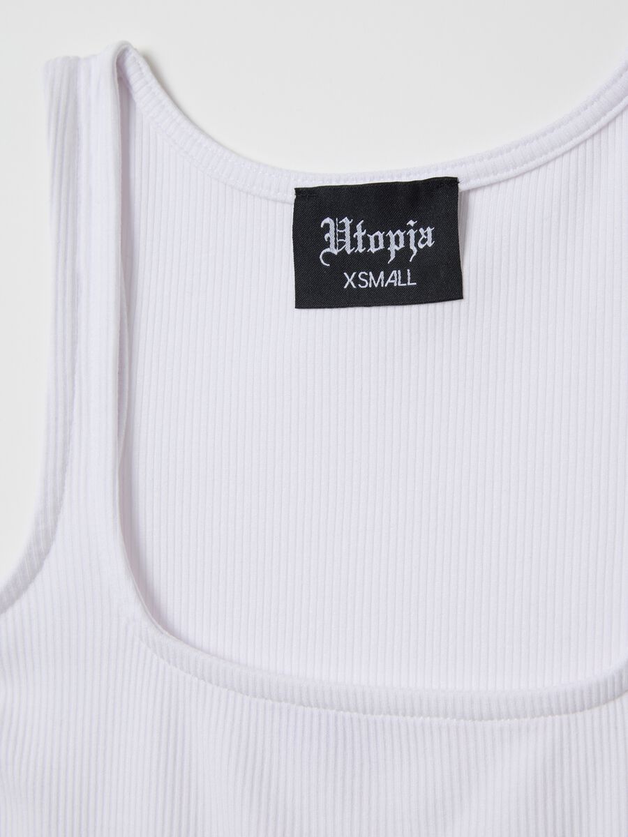 Vest Top Square Neck White_5