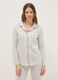 Grey striped pure cotton pyjamas with regular fit_1