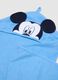 Blue baby cotton blend robe shaped like Mickey Mouse_2