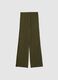 Green relaxed fit maternity trousers in stretch fabric_4