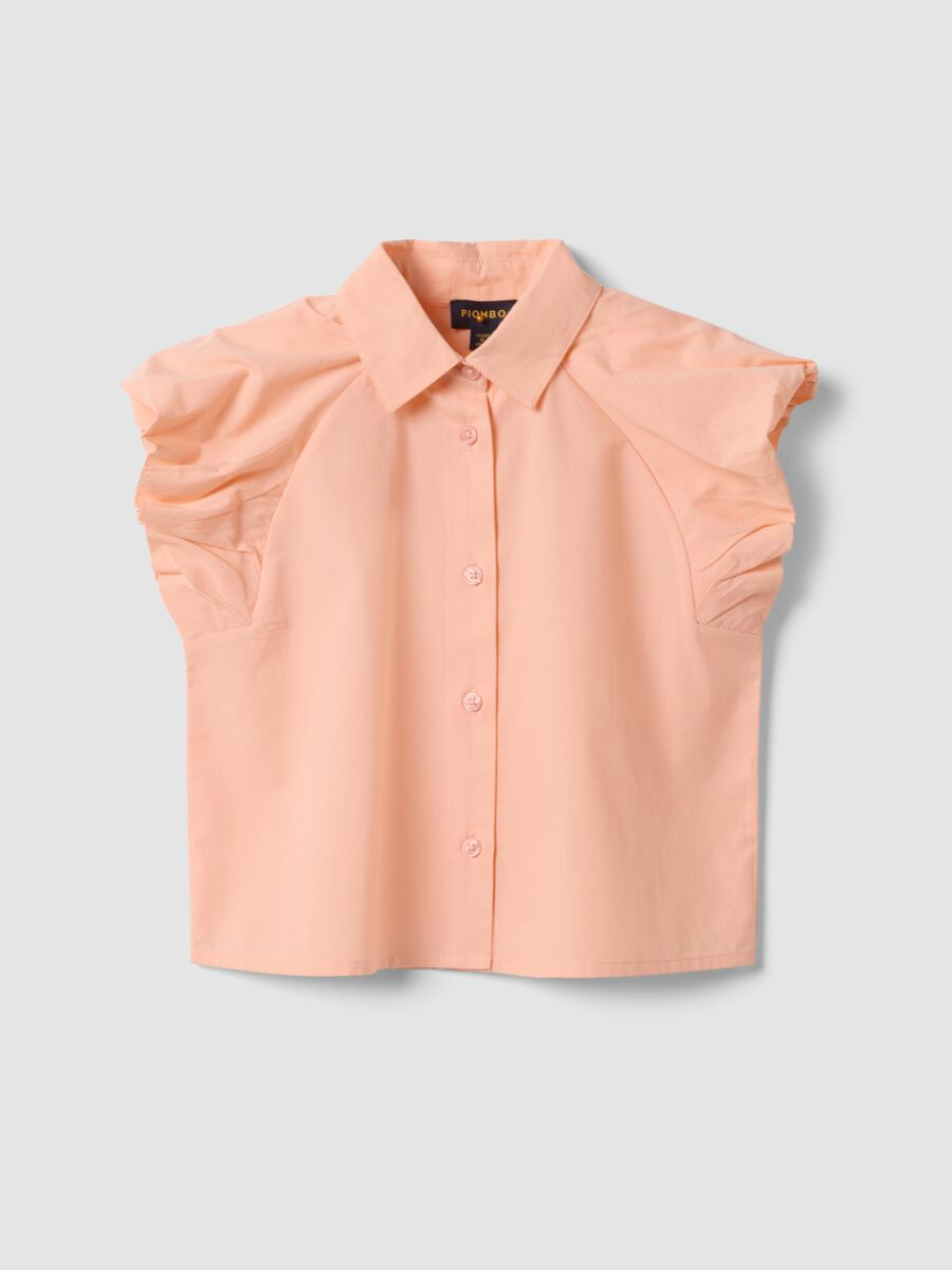 Girls' regular fit pink pure cotton blouse_3