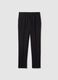 Black elegant slim fit trousers_4