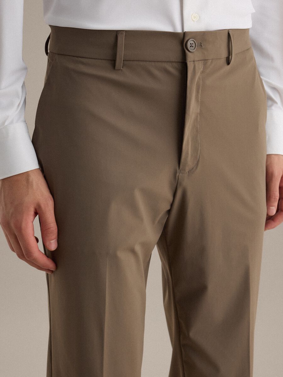 Brown formal trousers regular fit_3