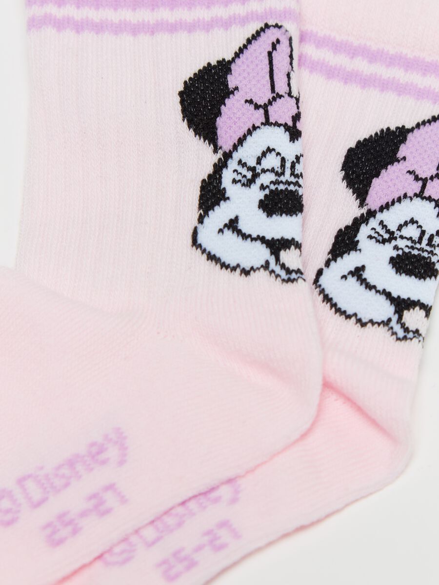 Three-pair pack short socks with Minnie and Mickey Mouse_2