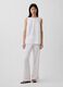 Wide-leg linen-blend trousers_0