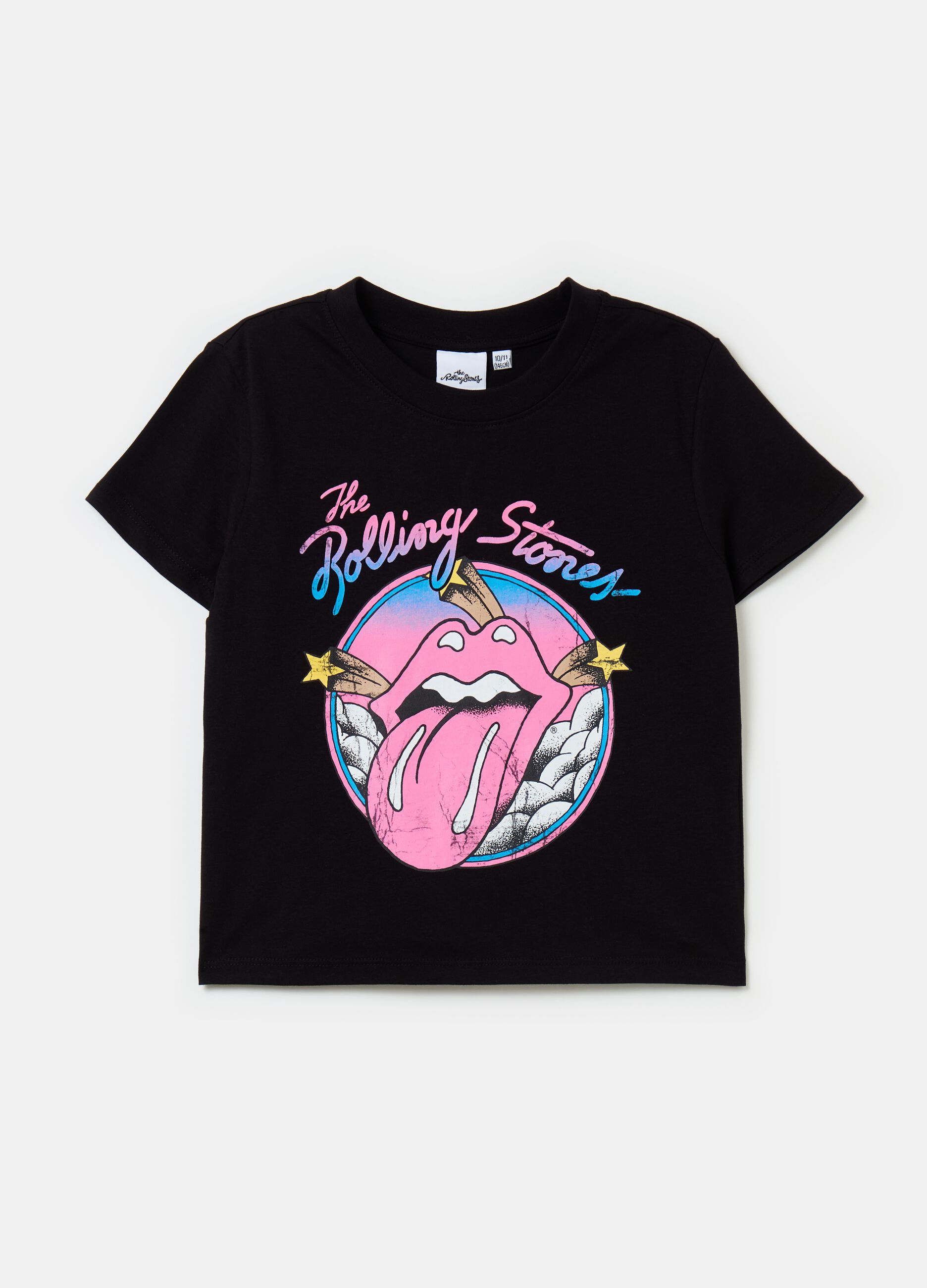 Camiseta con logo Rolling Stones estampado