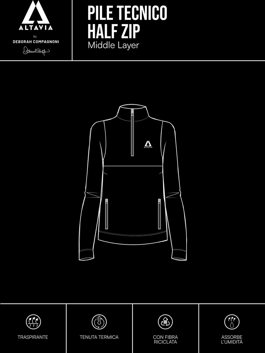 Altavia by Deborah Compagnoni technical half-zip fleece_2