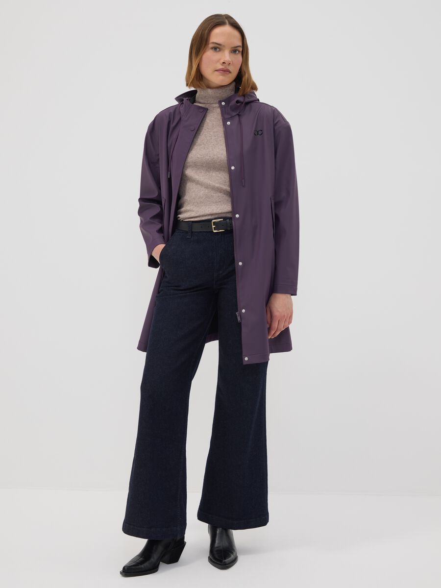 Long purple hooded zip jacket_1