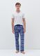 Pyjama trousers in patterned cotton_0