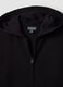Black organic cotton hooded sweatshirt, regular fit, for boys_6