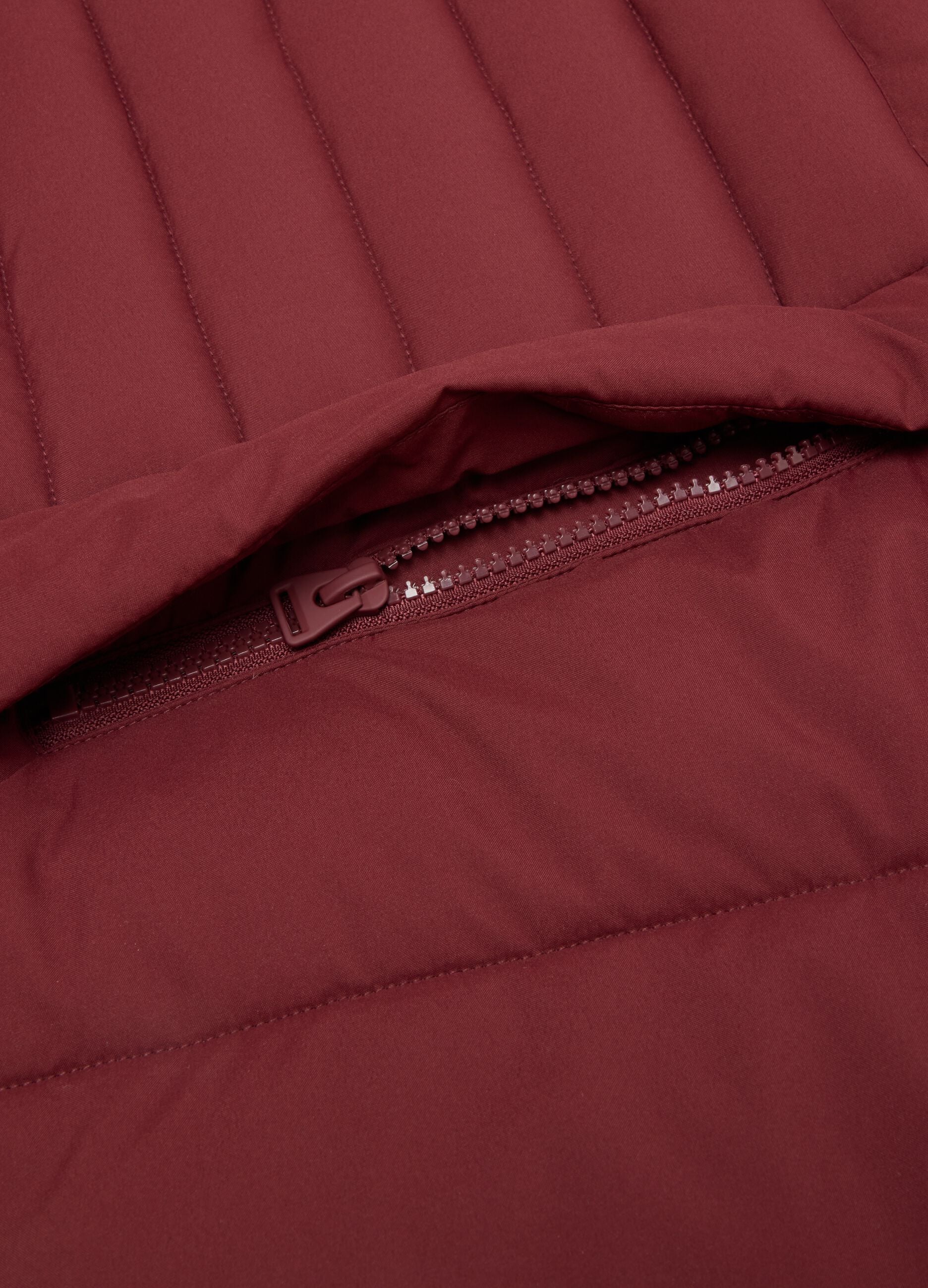 Red padded jacket with zip and high neck ALTAVIA STUDIO