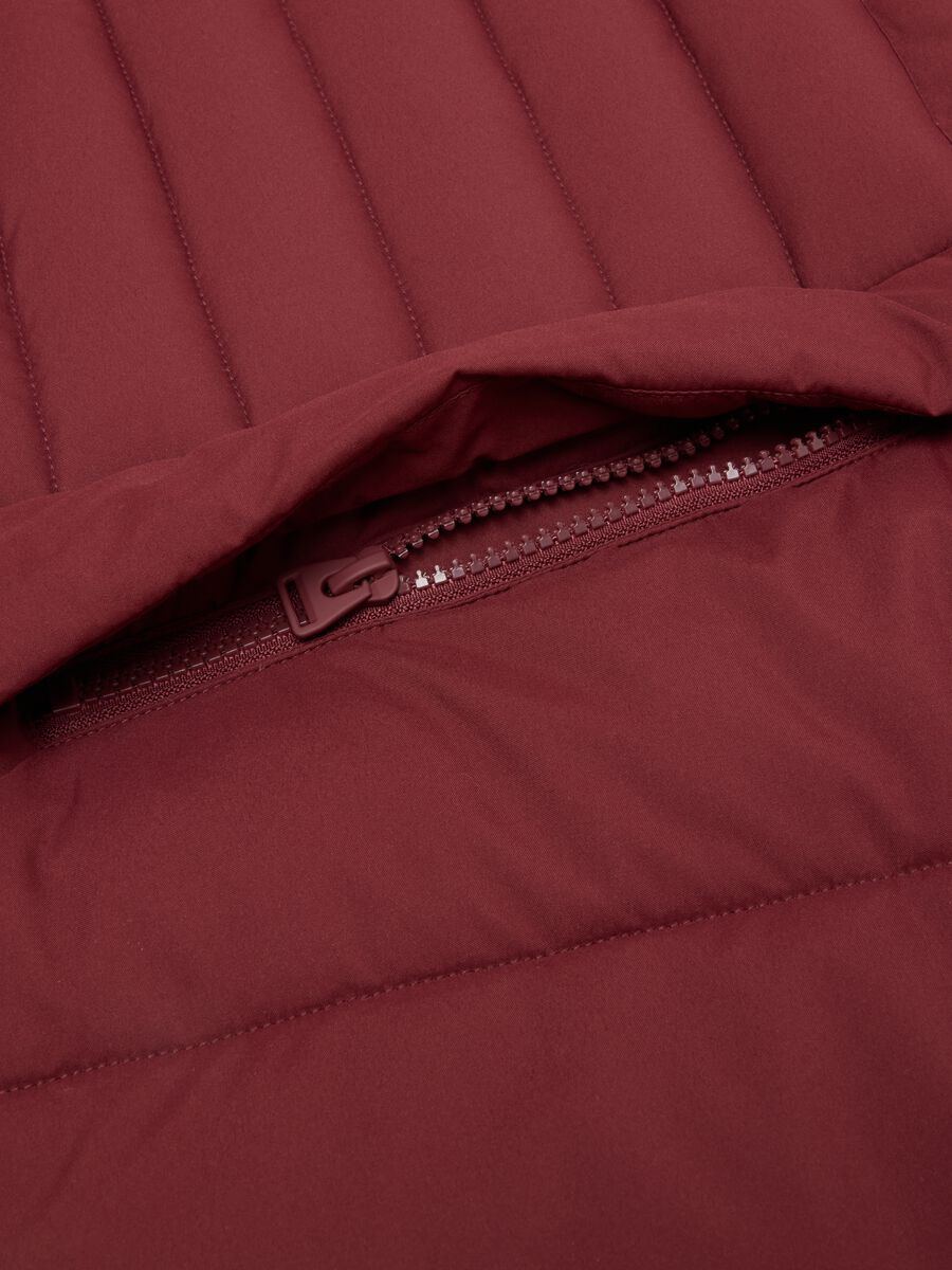 Rote Steppjacke mit Rei&szlig;verschluss und Stehkragen ALTAVIA STUDIO_7