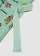 Green organic cotton hooded bathrobe_3