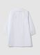 White girls&rsquo; school apron with zip and kitten embroidery_1