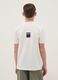 Boys' regular fit pure cotton white T-shirt with writing_1