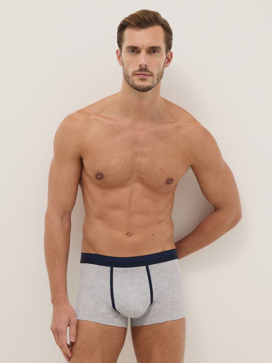 Tripack of multicolour stretch cotton regular fit boxers_0