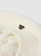 Girls' White Beret with Pom Pom_1