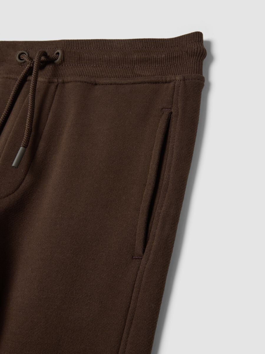 Brown jogger trousers in pure organic cotton_7