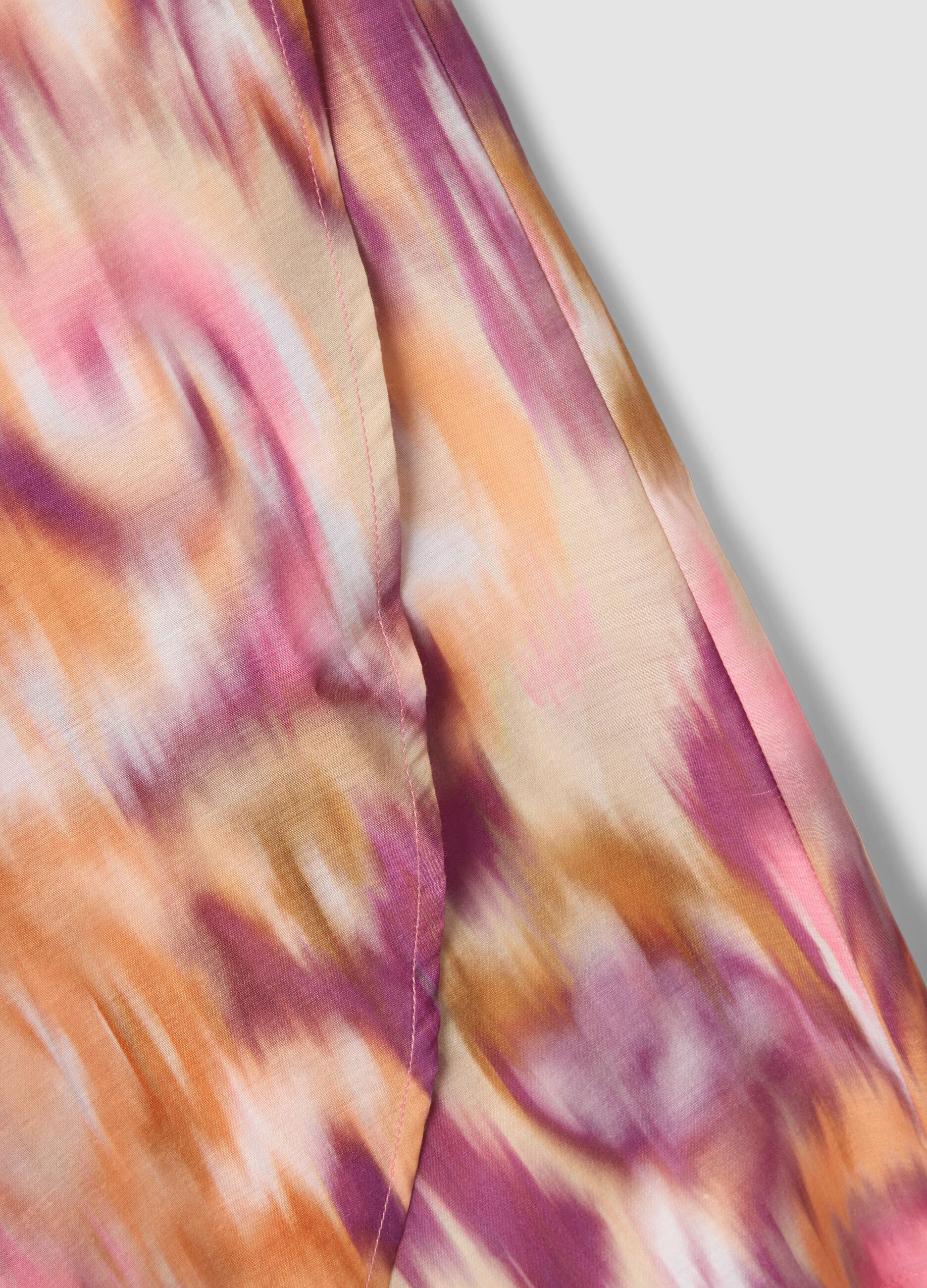 Long multicolour patterned sarong