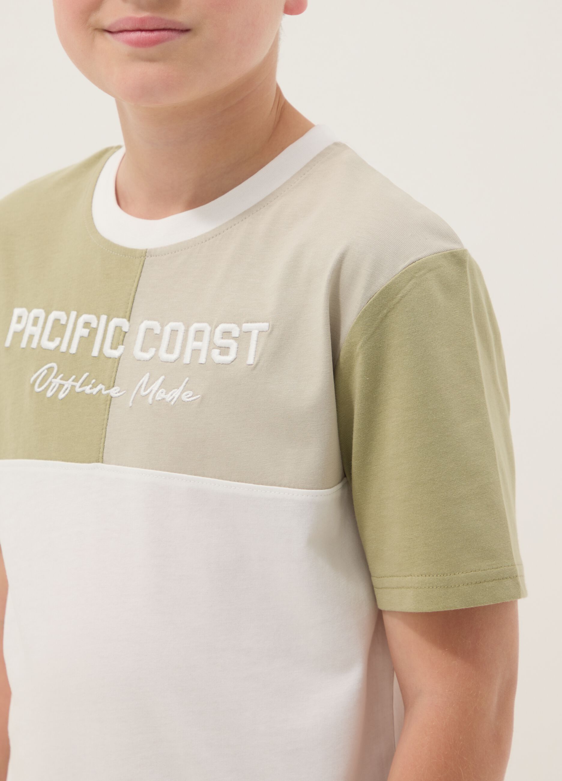 White pure cotton short-sleeve T-shirt