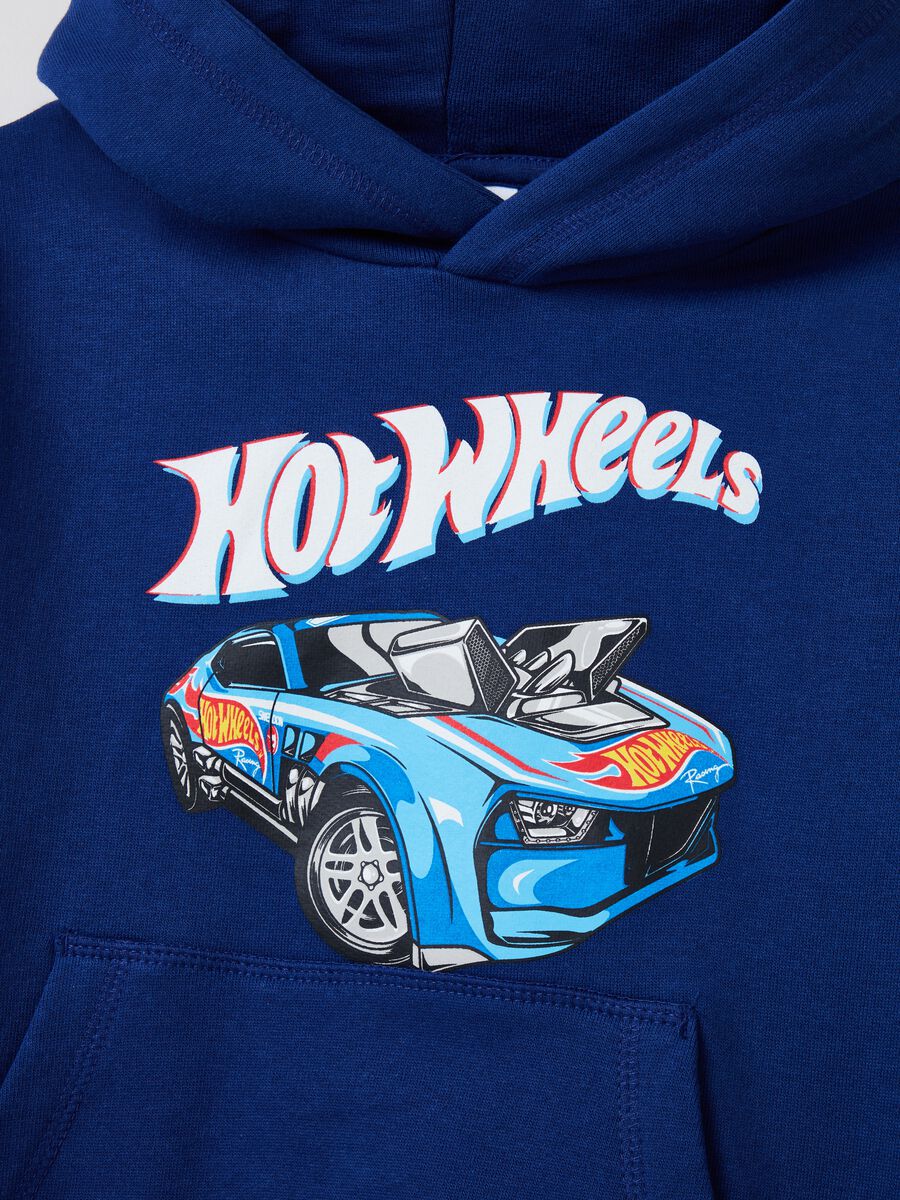 Sweatshirt with hood and Hot Wheels print_2