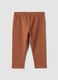 Brown organic stretch cotton leggings_0