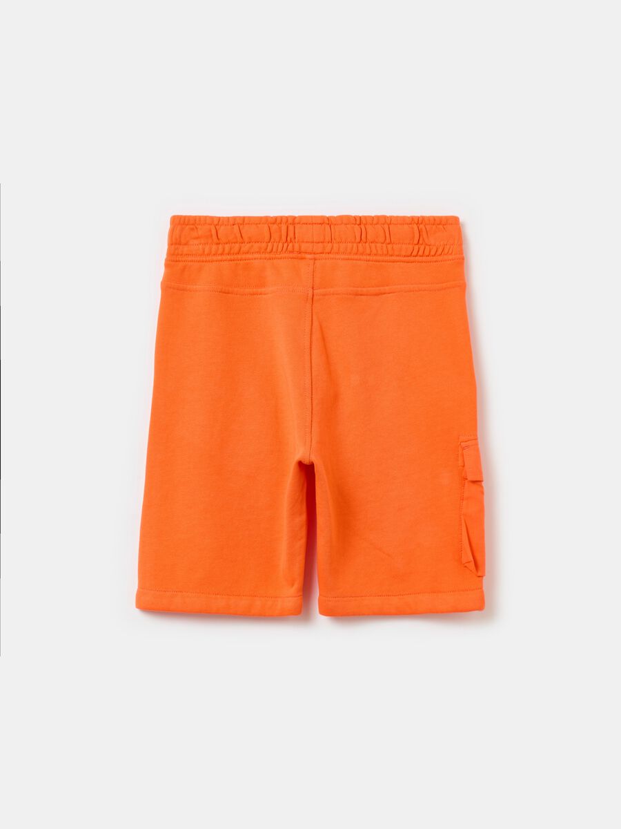 French Terry shorts with drawstring_4