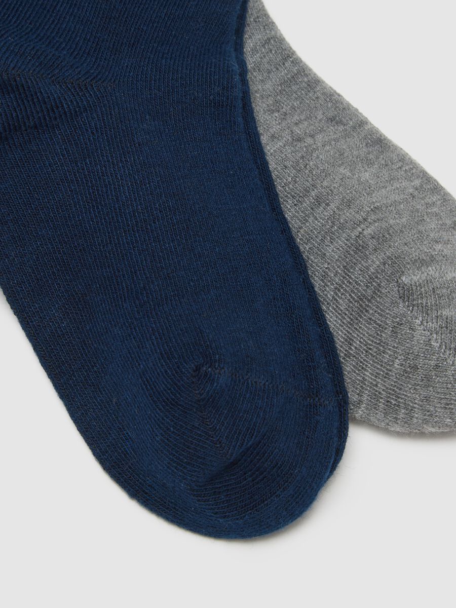 Multipack of multicoloured cotton blend short socks for boys, regular fit_1