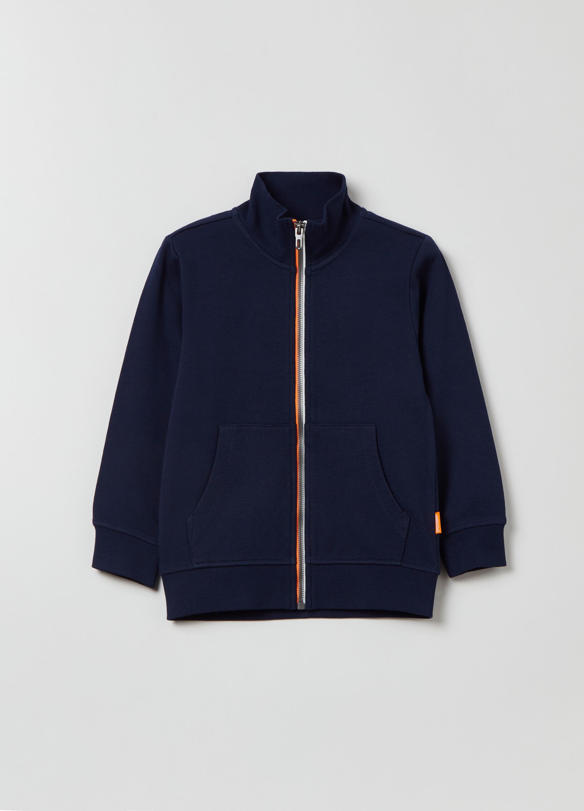 Plush full-zip with high neck