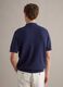 Blue pure cotton polo shirt with chest pocket, regular fit_3