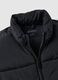 Black padded gilet regular fit with zip_5