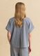 Blue striped short-sleeve shirt_3