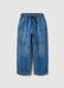 Boys' blue denim cotton blend relaxed fit jeans_0