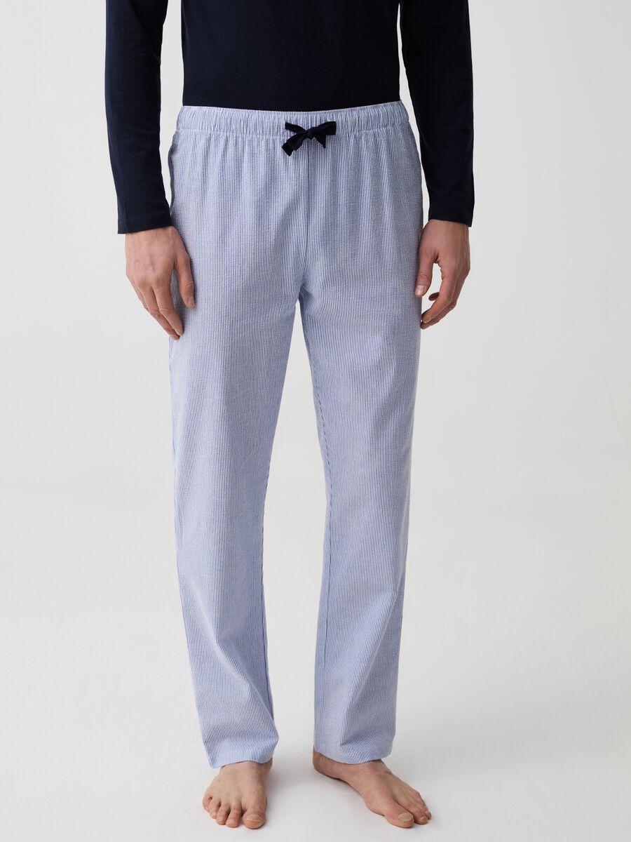 Pantalón de pijama de algodón estampado_1
