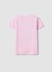 Girls' regular fit pink pure cotton T-shirt with fruit_1