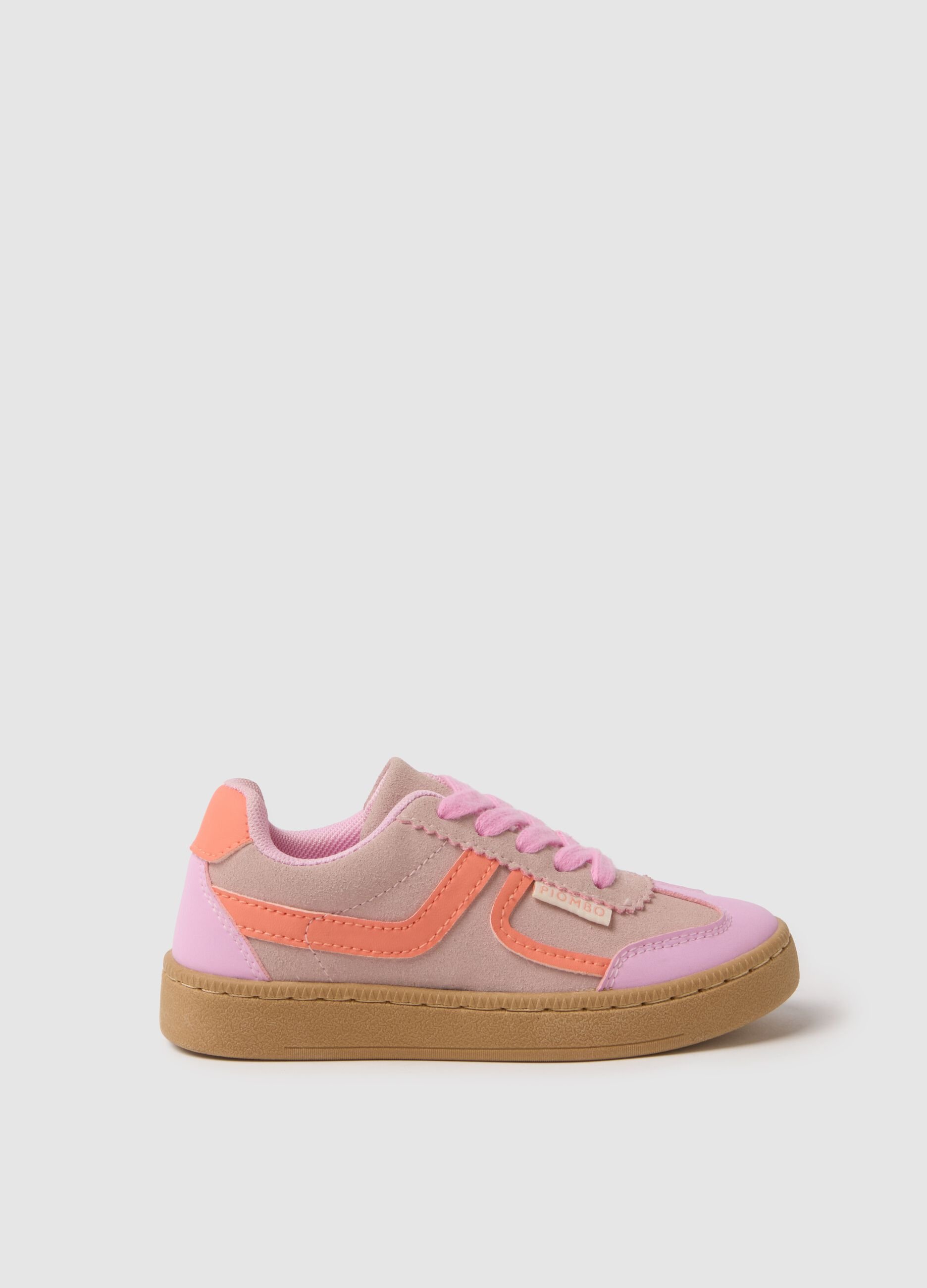 Girls' Multicolour Lace-Up Sneakers
