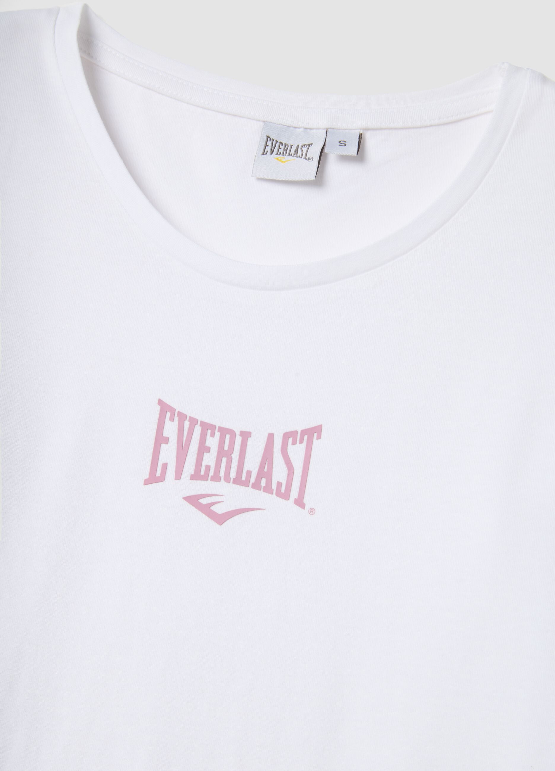 Wei&szlig;e T-Shirt aus reiner Baumwolle im Regular-Fit mit Logo