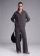 Grey stretch modal crew-neck sweatshirt ALTAVIA STUDIO_0