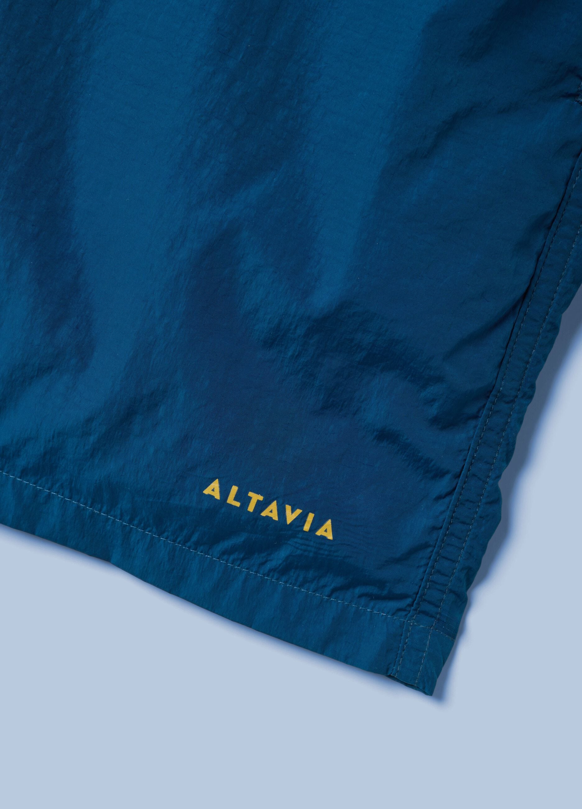 Blaue Boxer-Badeshorts ALTAVIA SAILNG mit elastischem Bund