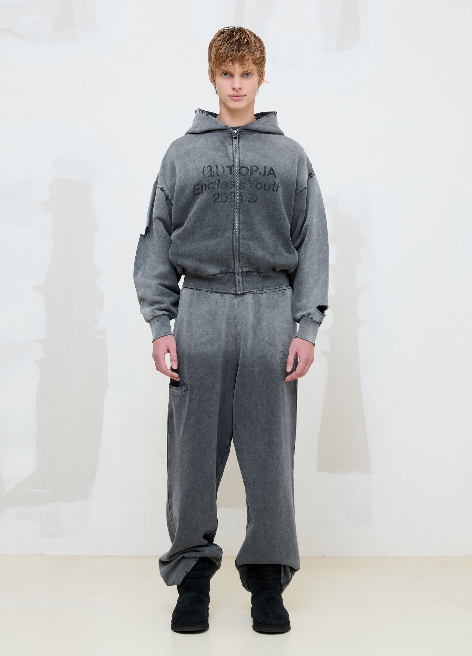 Sun-Faded Grey Sweatpants