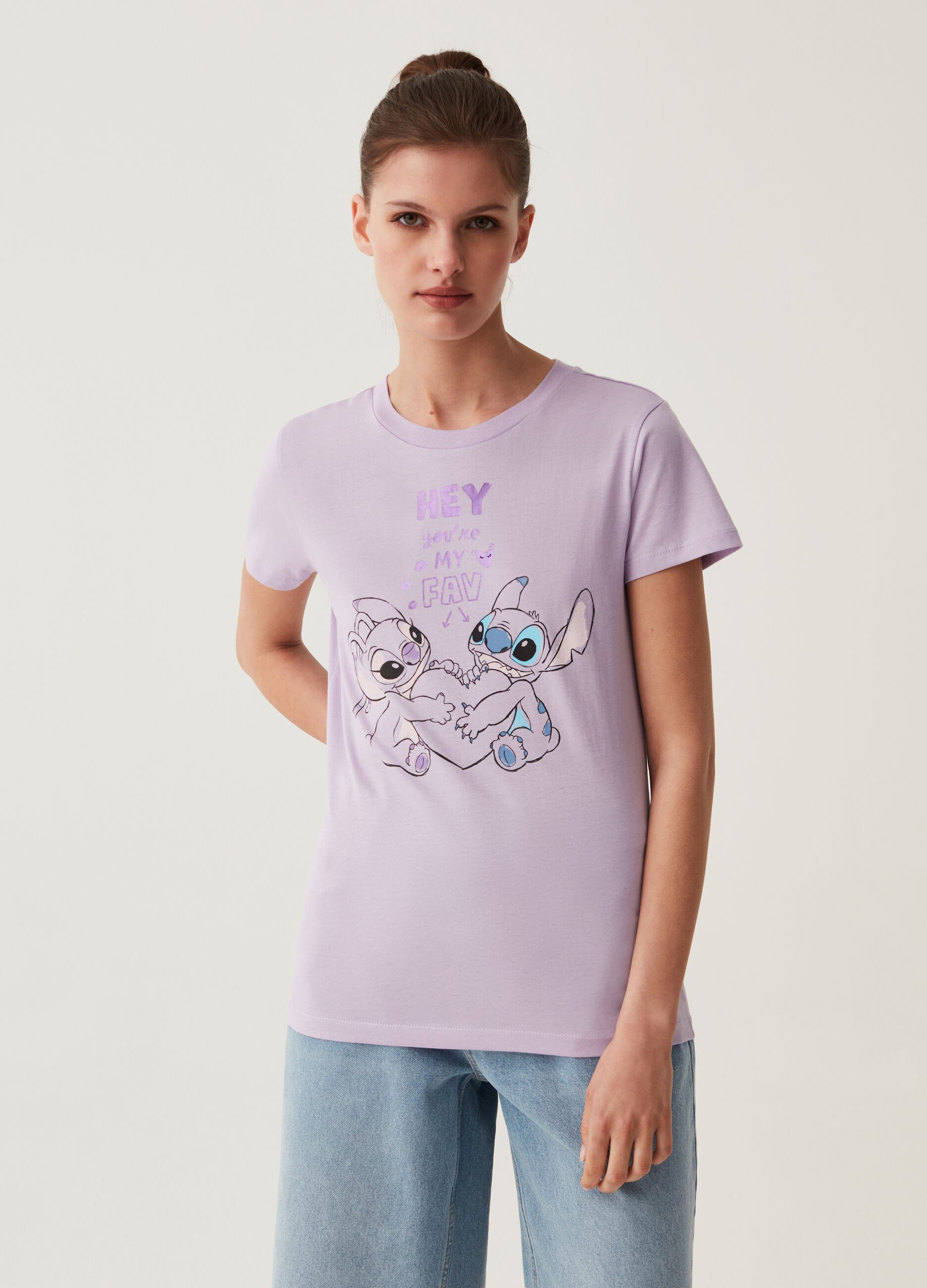 T-shirt with Disney Lilo & Stitch print