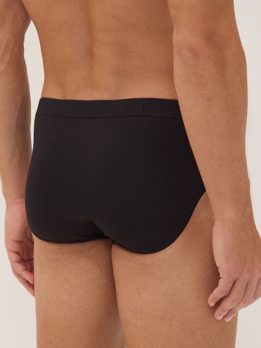 5er-Pack schwarze Slips aus Bio-Baumwolle_2