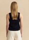 Blaues Tanktop aus reinem Baumwoll-Crochet_3