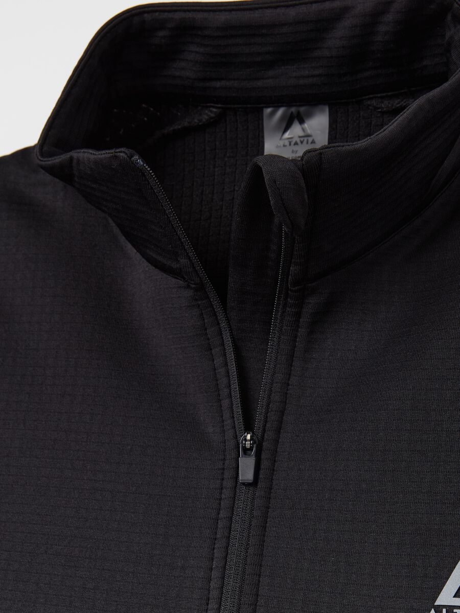 Altavia by Deborah Compagnoni half-zip waffle-weave fleece_5