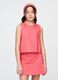 Girls' Orange Linen Blend Top_0